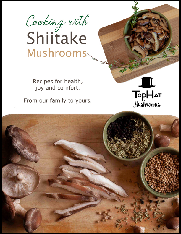shiitake recipe book cover ebook